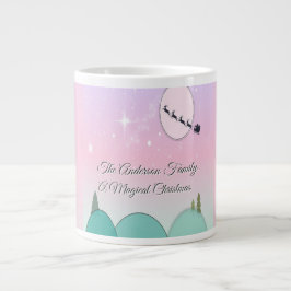 Pastel Maanverlichte Kerst Drinker Grote Koffiekop