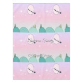 Pastel Maanverlichte Kerst Spreiding Tafelkleed (Voorkant)