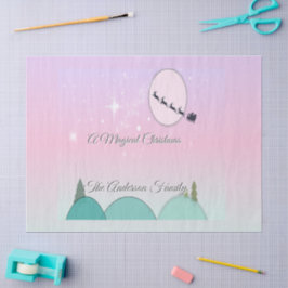 Pastel Maanverlichte Kerst Tissue Charme Tissuepapier