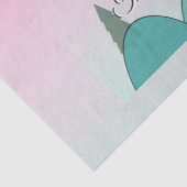Pastel Maanverlichte Kerst Tissue Charme Tissuepapier (Detail)