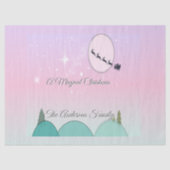 Pastel Maanverlichte Kerst Tissue Charme Tissuepapier (Voorkant)