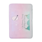 Pastel Maanverlichte Kerstbadglans Badmat (Voorkant Verticaal)