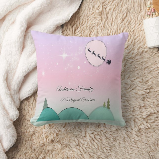 Pastel Maanverlichte Kerstcomfort Kussen (Deken)