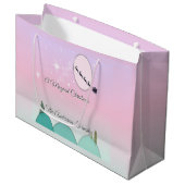 Pastel Maanverlichte Kerstgroot Glow Groot Cadeauzakje (Voorkant Gekanteld)