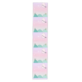 Pastel Maanverlichte Kersttafeldecoratie Medium Tafelloper