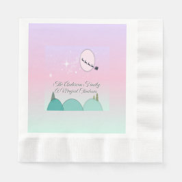 Pastel Maanverlichte Winterwensen Servet