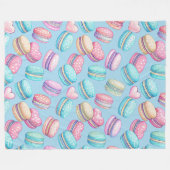 Pastel Macaron Grote Fleece Deken (Voorkant (Horizontaal))
