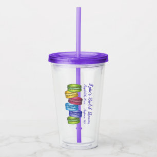 Pastel Macaron Koekjes Franse Bakkerij Gebak Acryl Drinkbeker
