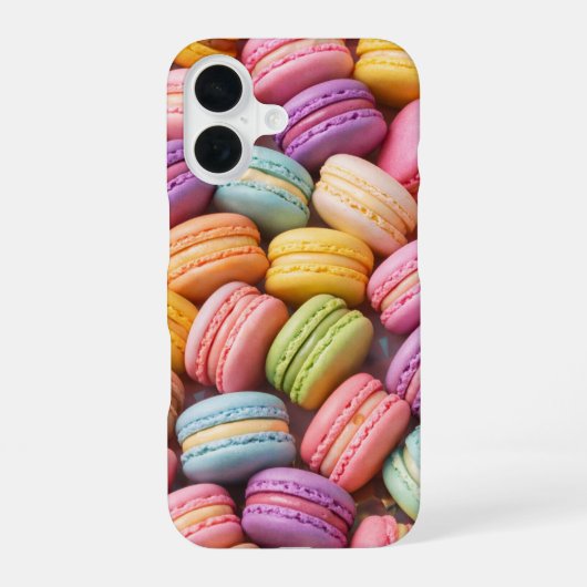 Pastel Macarons iPhone Hoesje iPhone 16 Hoesje (Achterkant)