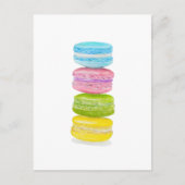 Pastel Macarons Kleurpotlood Briefkaart (Voorkant)