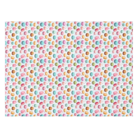 Pastel Macarons Theme Party Tablecloth Tafelkleed (Voorkant (Horizontaal))