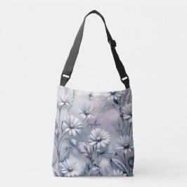 Pastel Madelief Bloemen Lente Zomer Personaliseer  Crossbody Tas