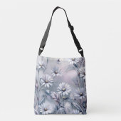 Pastel Madeliefjes Bloemen Lente Zomer Personalise Crossbody Tas (Achterkant)