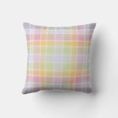 Pastel Madras op maat gemaakte kussensloop voor de Kussen (Achterkant)