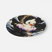 Pastel Magic Duck Verjaardag Papieren Bordje (Gekanteld)