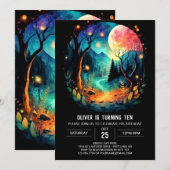 Pastel Magic Timber verjaardag Kaart (Voorkant / Achterkant)