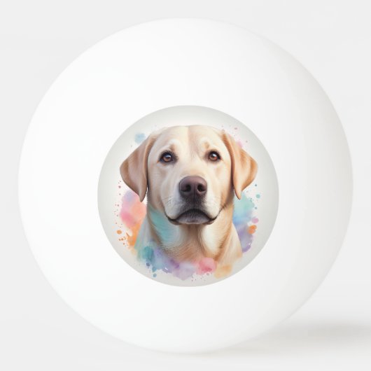Pastel Magical Labrador Retriever kunstwerk Pingpongbal (Voorkant)