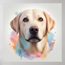 Pastel Magical Labrador Retriever kunstwerk