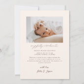 Pastel Magical Meadow Fotogeboorteaankondiging Aankondiging (Achterkant)