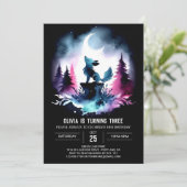 Pastel Magical Wolf Verjaardag Kaart (Staand voorkant)