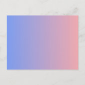 Pastel Magisch Eenhoorn Thema Verjaardagsuitnodigi Briefkaart (Achterkant)