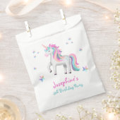 Pastel magische eenhoorn Kinderen verjaardag Bedankzakje (Geknipt)