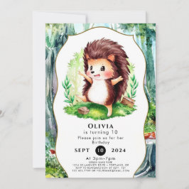 Pastel Magische Egel Verjaardag Kaart