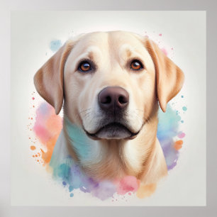 Pastel Magische Labrador Retriever Kunst Poster