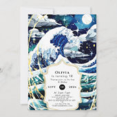 Pastel Magische Plezier Ocean Waves Verjaardag Kaart (Voorkant)