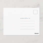 Pastel Magnolias Vlinder Bruiloft Save The Date Briefkaart (Achterkant)