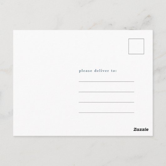 Pastel Magnolias Vlinder Bruiloft Save The Date Briefkaart (Achterkant)