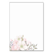 Pastel Magnolias Vlinder Elegant Script Bruiloft Kaart (Achterkant)