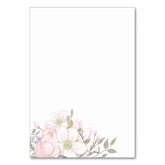 Pastel Magnolias Vlinder Elegant Script Bruiloft Kaart (Achterkant)