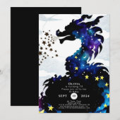 Pastel Majestic Dragon Verjaardag Kaart (Voorkant / Achterkant)