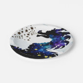 Pastel Majestic Dragon Verjaardag Papieren Bordje (Gekanteld)