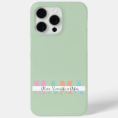 Pastel MAMA Gepersonaliseerde iPhone Case (Achterkant)