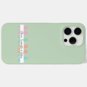 Pastel MAMA Gepersonaliseerde iPhone Case (Achterkant (horizontaal))