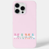 Pastel MAMA Gepersonaliseerde iPhone Case (Achterkant)