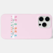 Pastel MAMA Gepersonaliseerde iPhone Case (Achterkant (horizontaal))