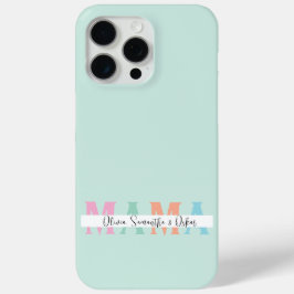 Pastel MAMA Gepersonaliseerde iPhone Case
