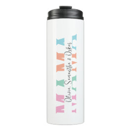 Pastel "MAMA" Gepersonaliseerde Thermische Tumbler Thermosbeker