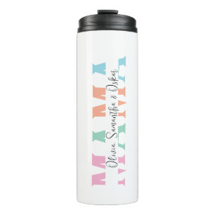 Pastel "MAMA" Gepersonaliseerde Thermische Tumbler Thermosbeker