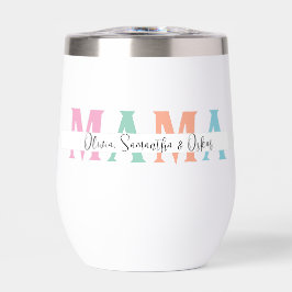 Pastel MAMA gepersonaliseerde waterfles - Custom
