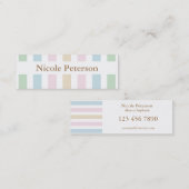 Pastel mammie Calling Contactkaartje (Voorkant / Achterkant)