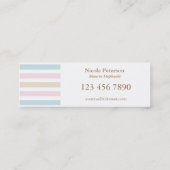 Pastel mammie Calling Contactkaartje (Achterkant)