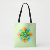 Pastel Mandala Bloem Lente Tuin Tas (Voorkant)