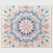 Pastel Mandala Bloemen Cadeaupapier – Boho Botanis (Vlak)