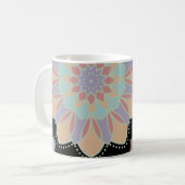 Pastel Mandala Bloemen Mok (Voorkant links)