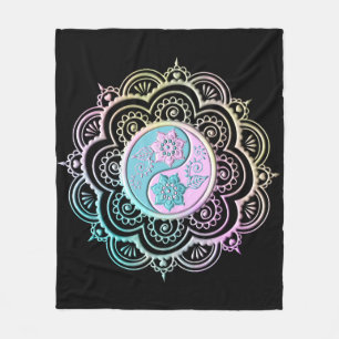 Pastel Mandala Fleece Deken