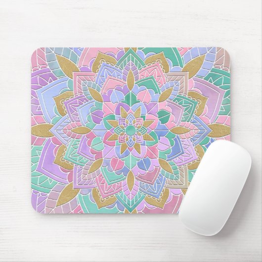 Pastel Mandala II Muismat (Met muis)
